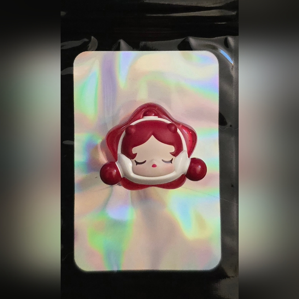Red and White Hair Clip